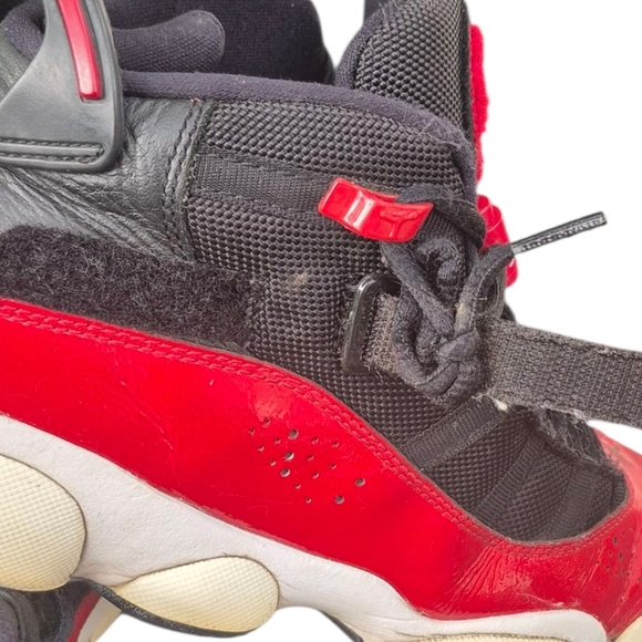 Jordan Red and Black Sneakers Striking Two-Tone Design - Picture 7 of 8